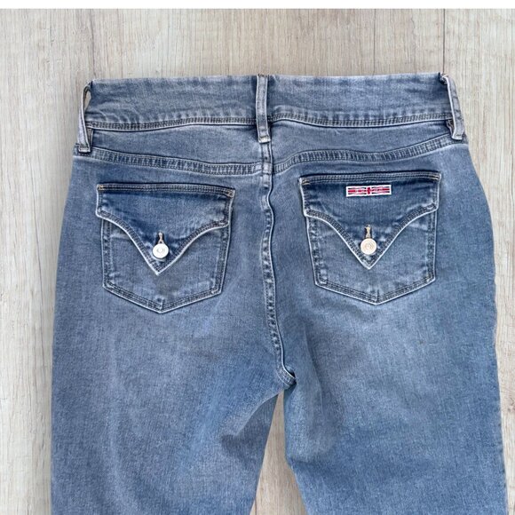 Hudson Flap Pocket Straight Leg Jeans Size 6 Medium Wash Y2K - Picture 7 of 7